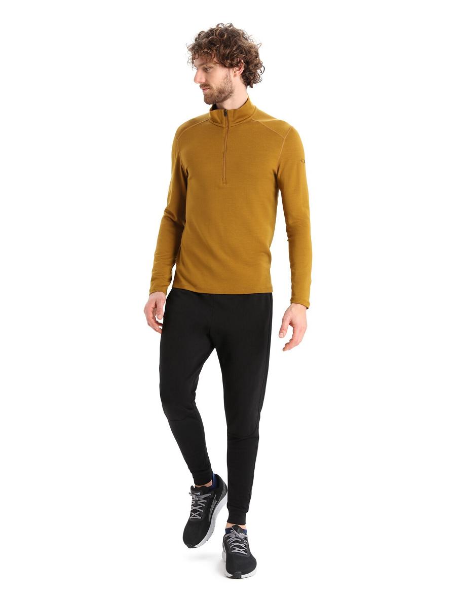 Base Layers Icebreaker Merino 260 Tech Long Sleeve Half Zip Thermal Top Męskie Brązowe | PL 1564SGLO